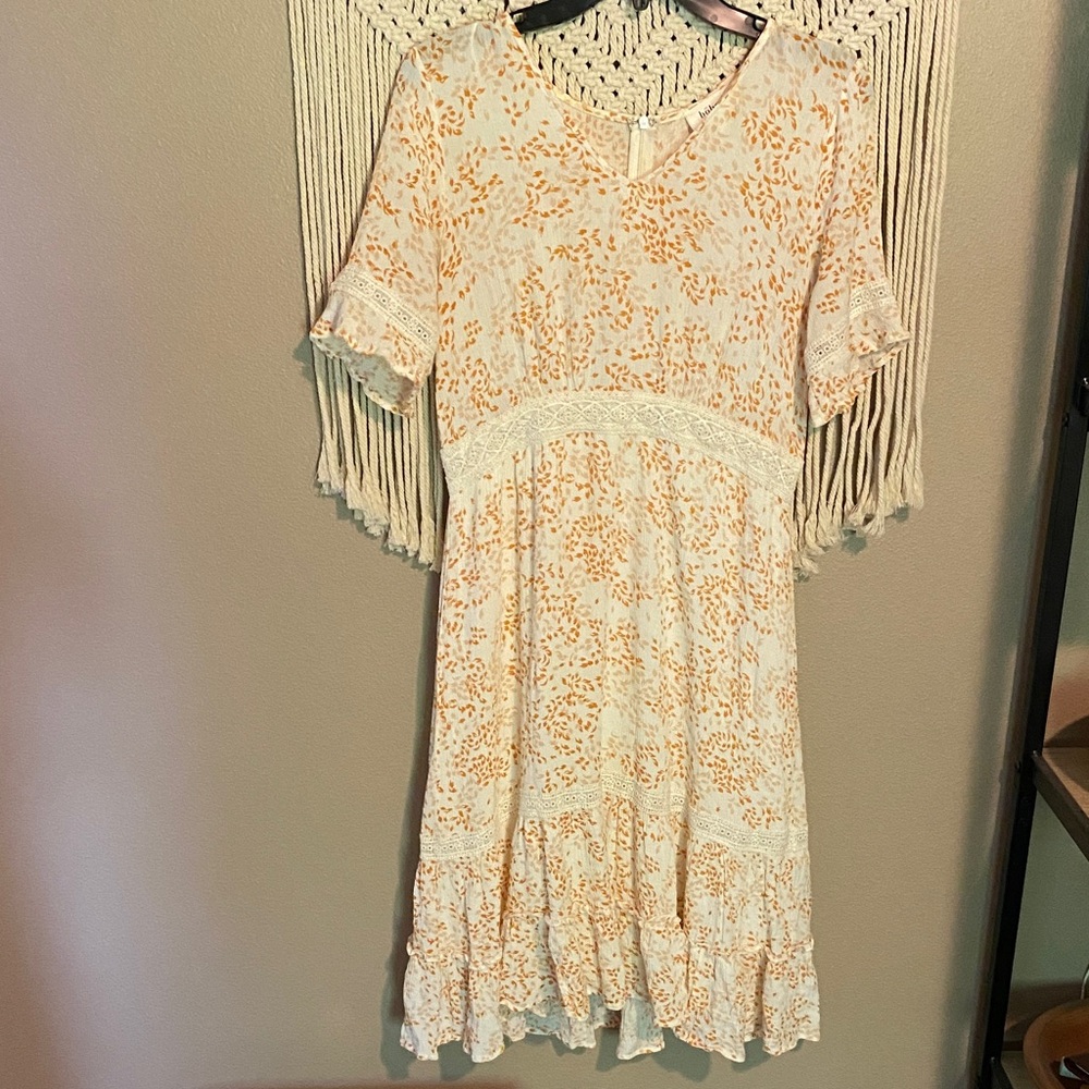 Bohme Floral Lace Trim Dress